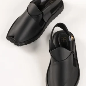 Black Peshawari shoes